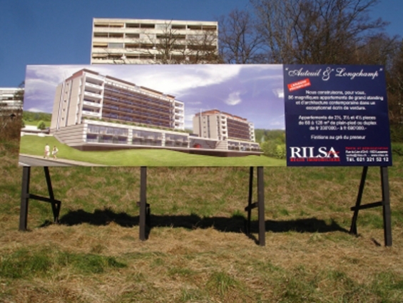 Image Panneau de vente pour l'agence Rilsa - Belmont-sur-Lausanne / Vaud